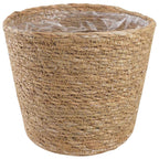 vidaXL Seegras Pflanzenkörbe 3 pcs Natur Ø26 x 19 cm 100% Seegras