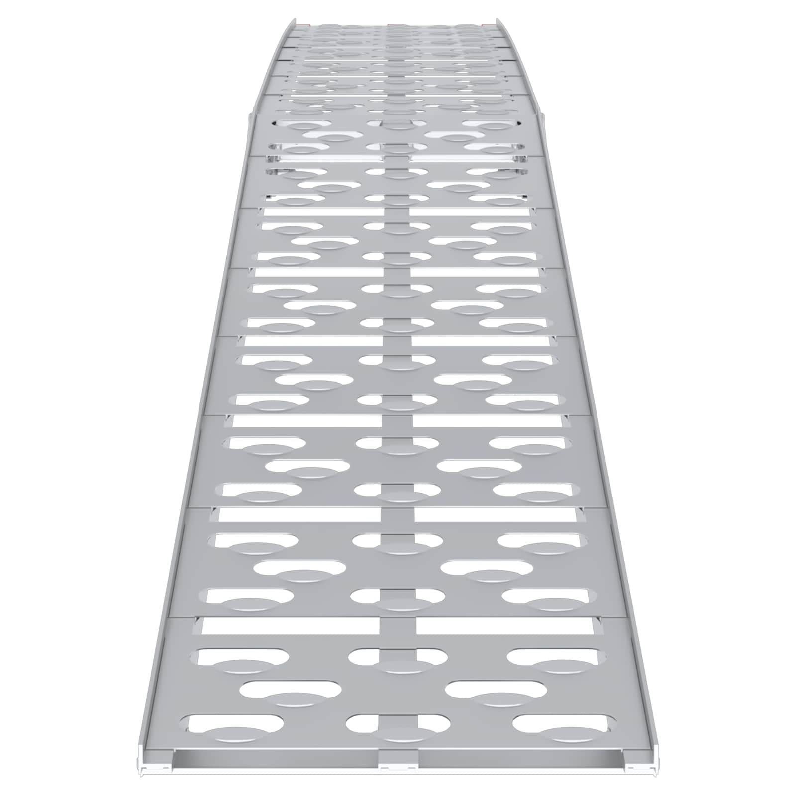 vidaXL Zusammenklappbare Motorradrampe 340 kg pro Rampe 2 Stk. Silber