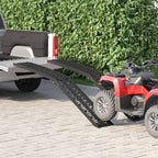 vidaXL Zusammenklappbare Motorradrampe 340 kg pro Rampe 2 pcs Schwarz