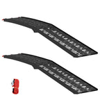vidaXL Zusammenklappbare Motorradrampe 340 kg pro Rampe 2 pcs Schwarz