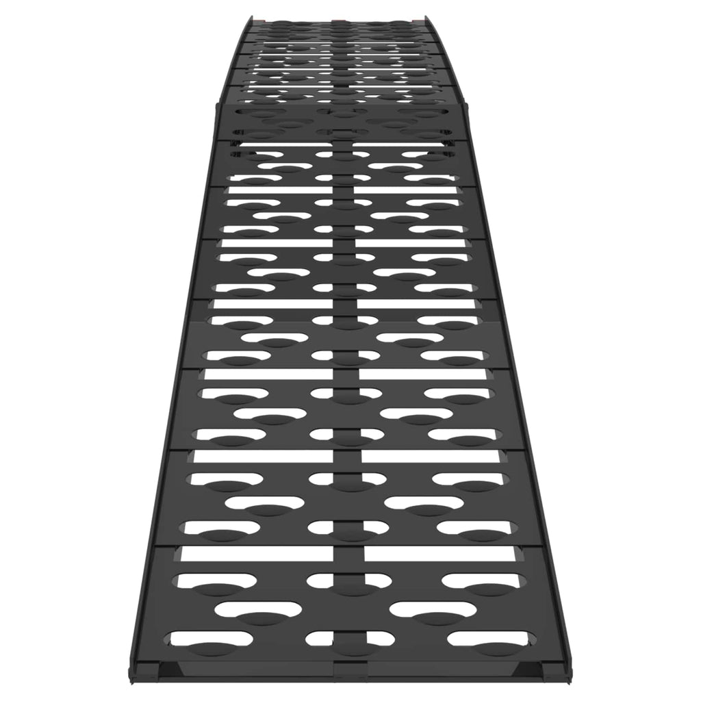 vidaXL Zusammenklappbare Motorradrampe 340 kg pro Rampe 2 pcs Schwarz