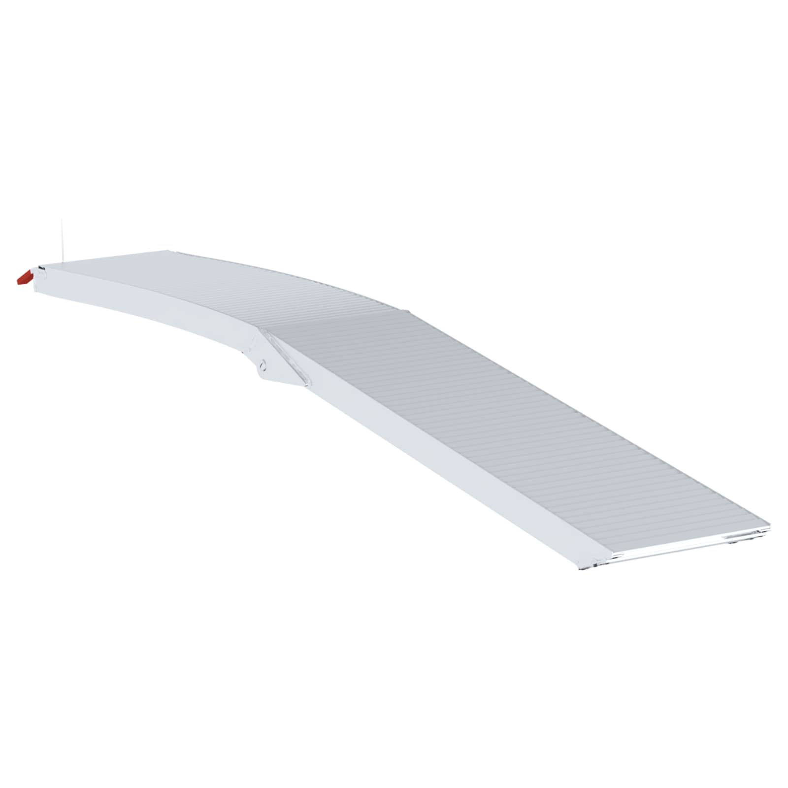 vidaXL Motorradrampe 680 kg 2 pcs Silber 205 x 28 x 5 cm Aluminium