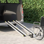 vidaXL Rampe für Rollstühle 270 kg 2 pcs Schwarz 152 x 19 x 5,5 cm