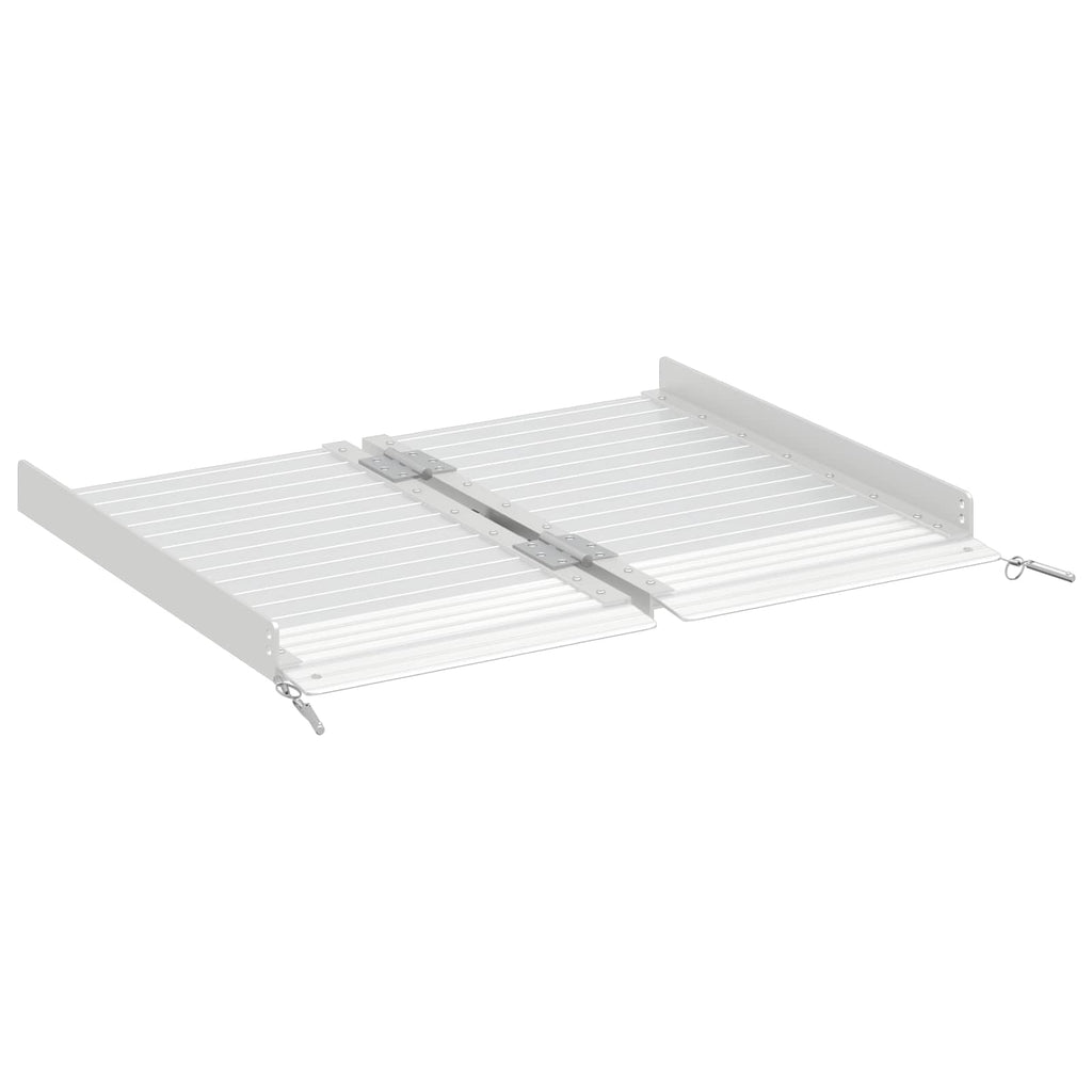 vidaXL Rampe für Rollstühle 270 kg Silber 62 x 73 x 5 cm Aluminium