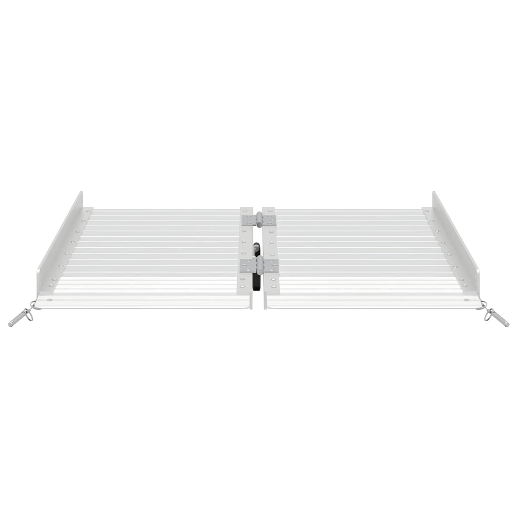 vidaXL Rampe für Rollstühle 270 kg Silber 62 x 73 x 5 cm Aluminium