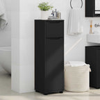vidaXL Badezimmerschrank Schwarz 30,5 x 30 x 101 cm Holzwerkstoff