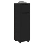 vidaXL Badezimmerschrank Schwarz 30,5 x 30 x 101 cm Holzwerkstoff