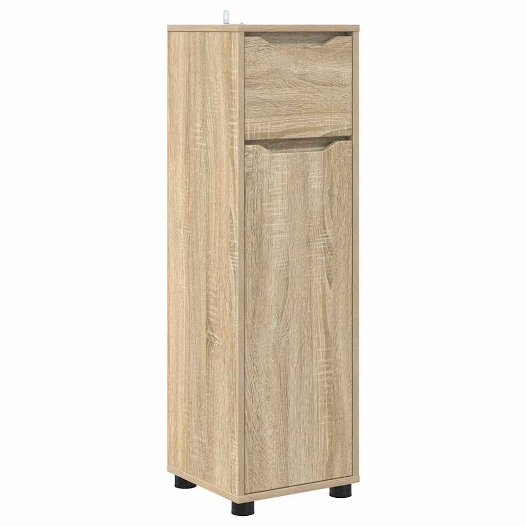 vidaXL Badezimmerschrank Sonoma-Eiche 30,5 x 30 x 101 cm Holzwerkstoff