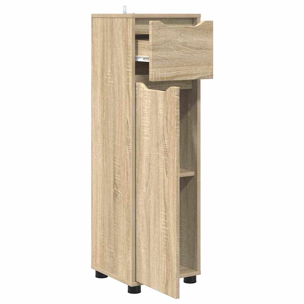 vidaXL Badezimmerschrank Sonoma-Eiche 30,5 x 30 x 101 cm Holzwerkstoff