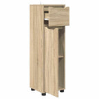 vidaXL Badezimmerschrank Sonoma-Eiche 30,5 x 30 x 101 cm Holzwerkstoff