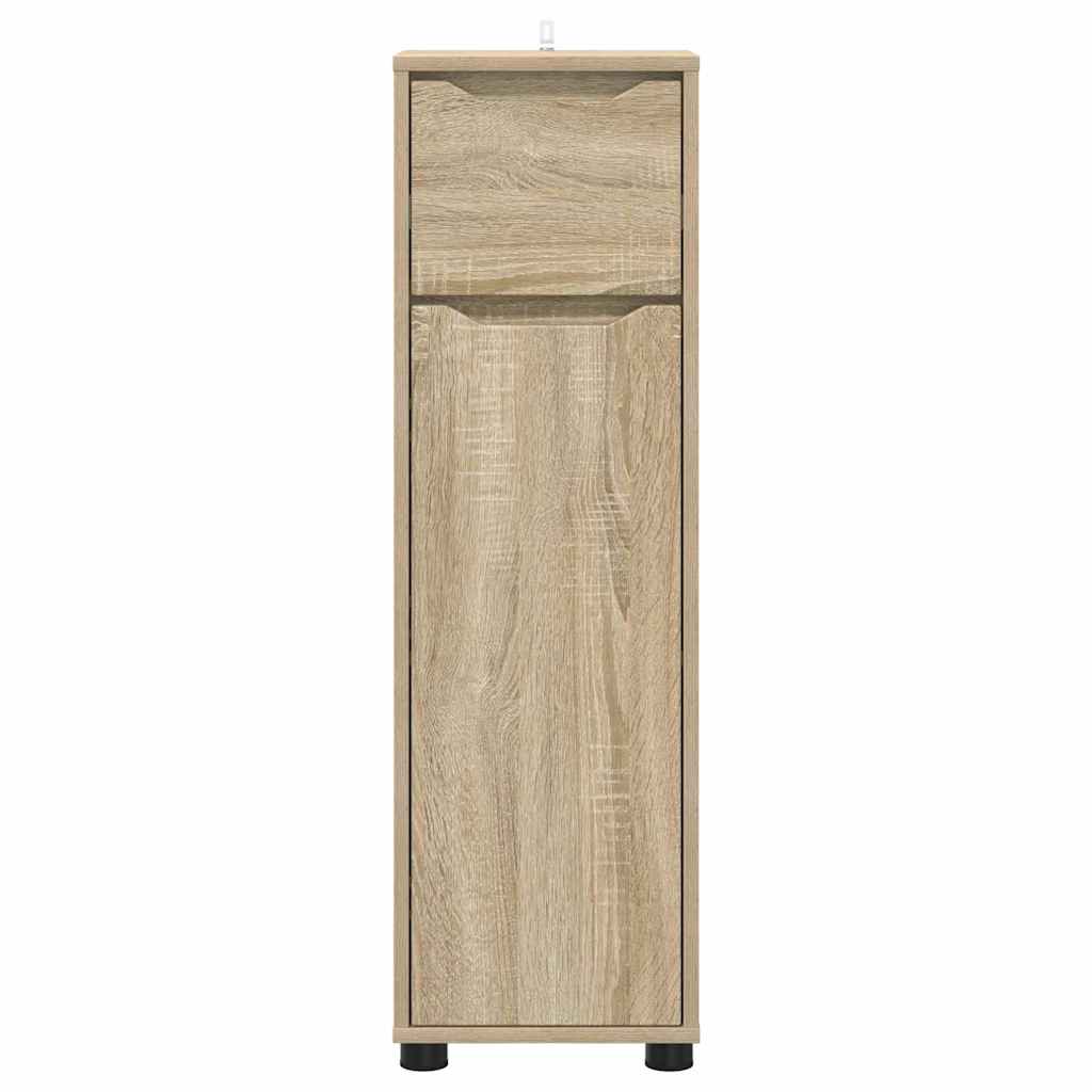 vidaXL Badezimmerschrank Sonoma-Eiche 30,5 x 30 x 101 cm Holzwerkstoff