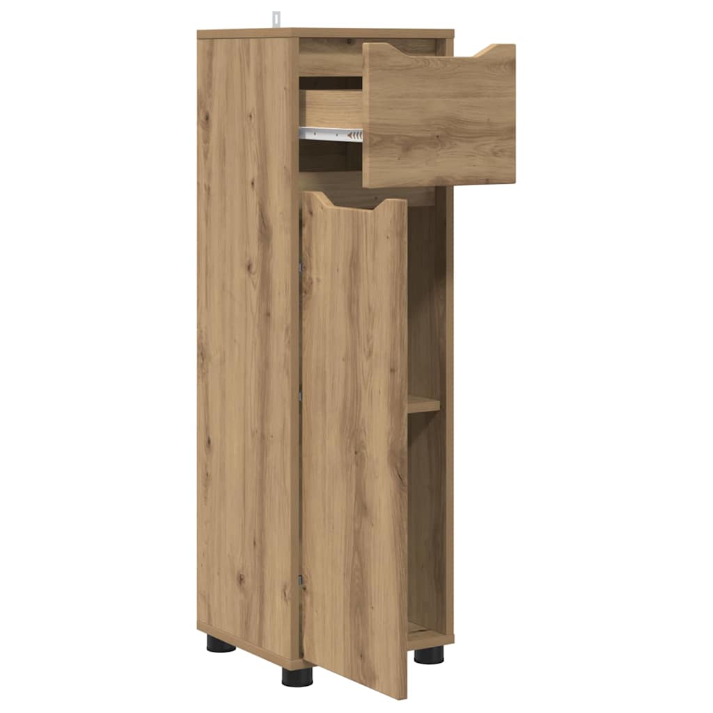 vidaXL Badezimmerschrank mit Regal Artisan-Eiche 30,5 x 30 x 101 cm