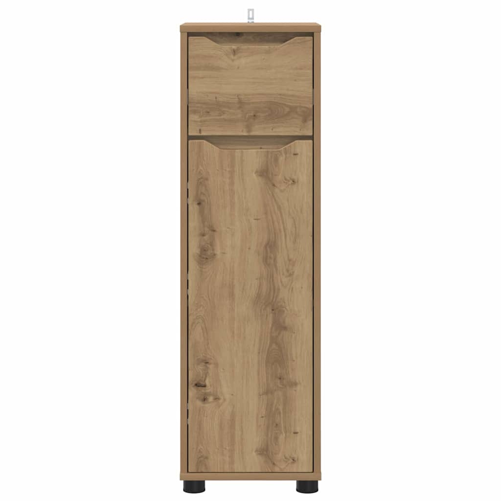 vidaXL Badezimmerschrank mit Regal Artisan-Eiche 30,5 x 30 x 101 cm