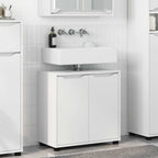 vidaXL Badezimmerwaschbecken-Schrank mit Regal Weiß 60 x 30 x 60 cm