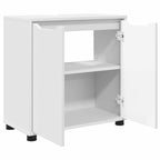 vidaXL Badezimmerwaschbecken-Schrank mit Regal Weiß 60 x 30 x 60 cm