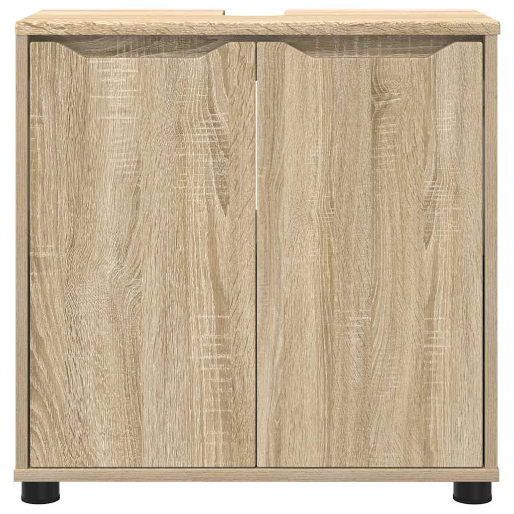 vidaXL Badezimmerwaschbecken-Schrank Sonoma-Eiche 60 x 30 x 60 cm