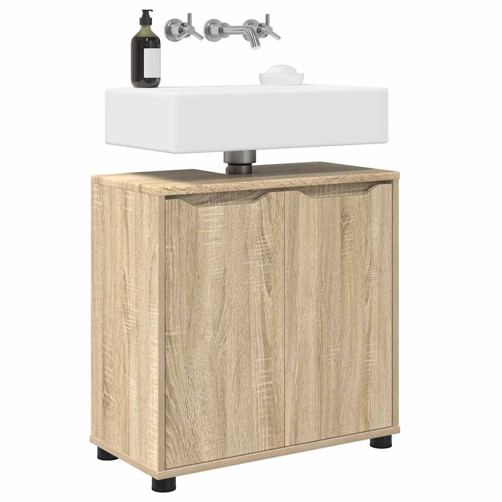 vidaXL Badezimmerwaschbecken-Schrank Sonoma-Eiche 60 x 30 x 60 cm