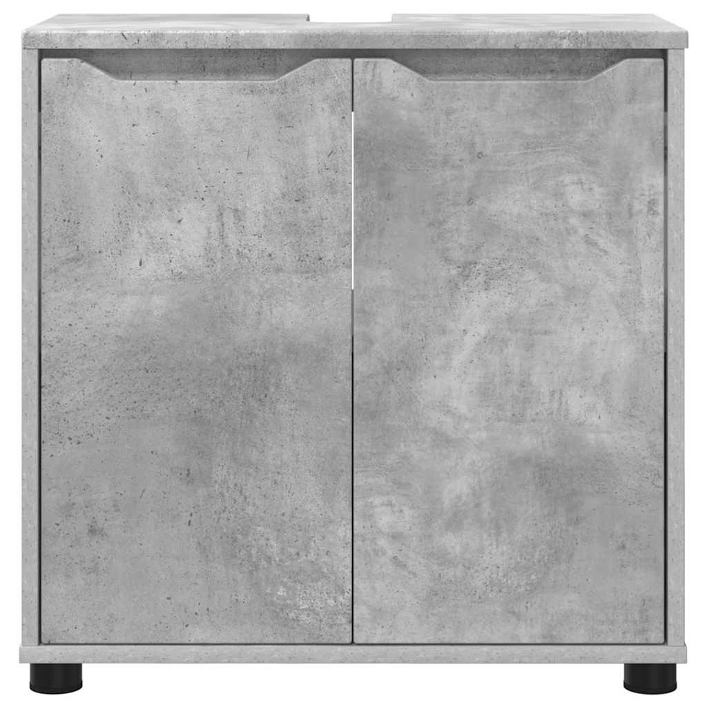 vidaXL Badezimmerwaschbecken-Schrank Beton Grau 60 x 30 x 60 cm