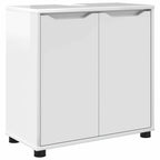 vidaXL Badezimmerwaschbecken-Schrank Hochglanz Weiß 60 x 30 x 60 cm