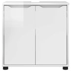 vidaXL Badezimmerwaschbecken-Schrank Hochglanz Weiß 60 x 30 x 60 cm