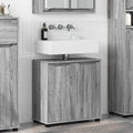 vidaXL Badezimmerwaschbecken-Schrank Graues Sonoma 60 x 30 x 60 cm