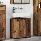 vidaXL Badezimmerwaschbecken-Schrank mit Regal Altholz 60 x 30 x 60 cm
