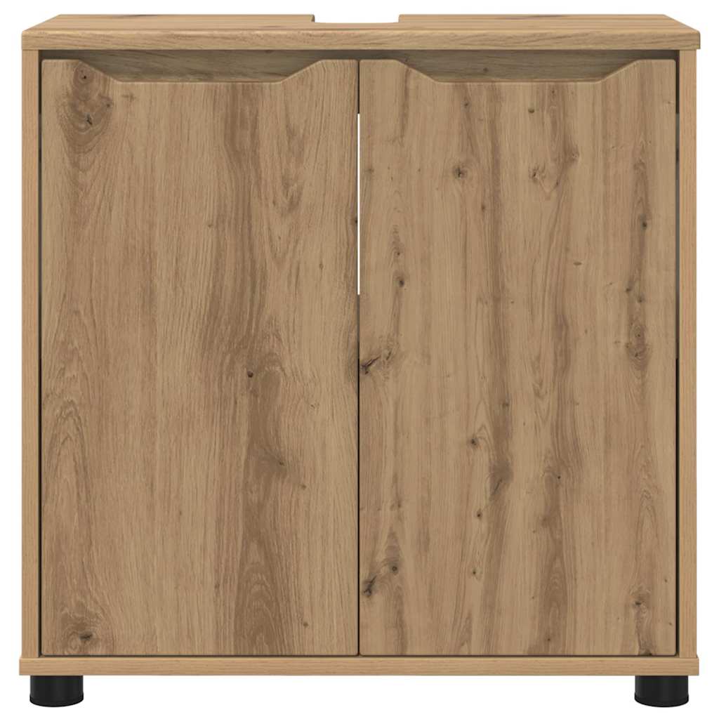 vidaXL Badezimmerwaschbecken-Schrank Artisan-Eiche 60 x 30 x 60 cm
