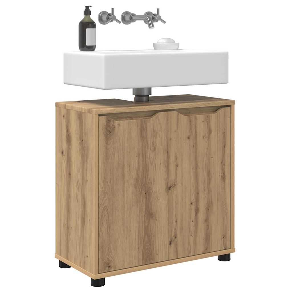 vidaXL Badezimmerwaschbecken-Schrank Artisan-Eiche 60 x 30 x 60 cm