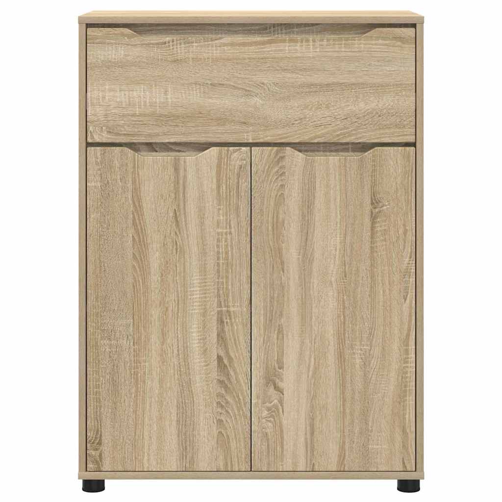 vidaXL Badezimmerschrank mit Regal Sonoma-Eiche 72,5 x 36,5 x 100 cm