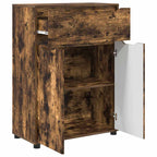 vidaXL Badezimmerschrank Geräucherte Eiche 72,5 x 36,5 x 100 cm