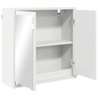vidaXL Badezimmerspiegelschrank Weiß 60 x 20 x 60 cm Holzwerkstoff