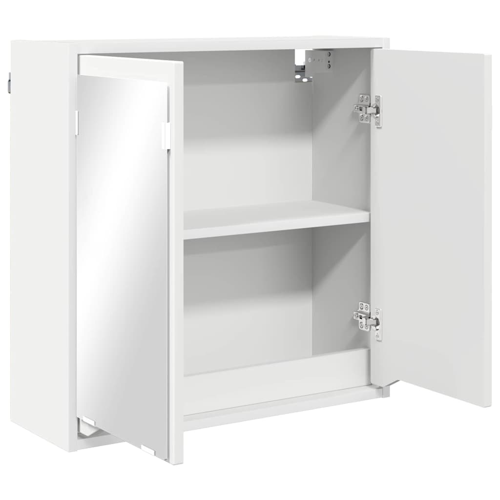 vidaXL Badezimmerspiegelschrank Weiß 60 x 20 x 60 cm Holzwerkstoff