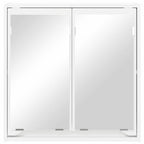 vidaXL Badezimmerspiegelschrank Weiß 60 x 20 x 60 cm Holzwerkstoff