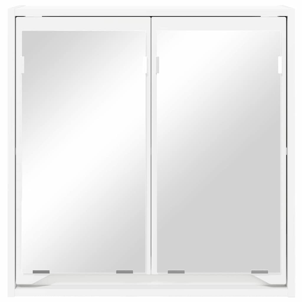 vidaXL Badezimmerspiegelschrank Weiß 60 x 20 x 60 cm Holzwerkstoff