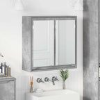 vidaXL Badezimmerspiegelschrank mit Regal Beton Grau 60 x 20 x 60 cm