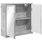 vidaXL Badezimmerspiegelschrank mit Regal Beton Grau 60 x 20 x 60 cm