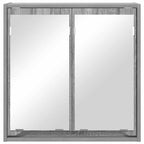 vidaXL Badezimmerspiegelschrank mit Tür Graues Sonoma 60 x 20 x 60 cm
