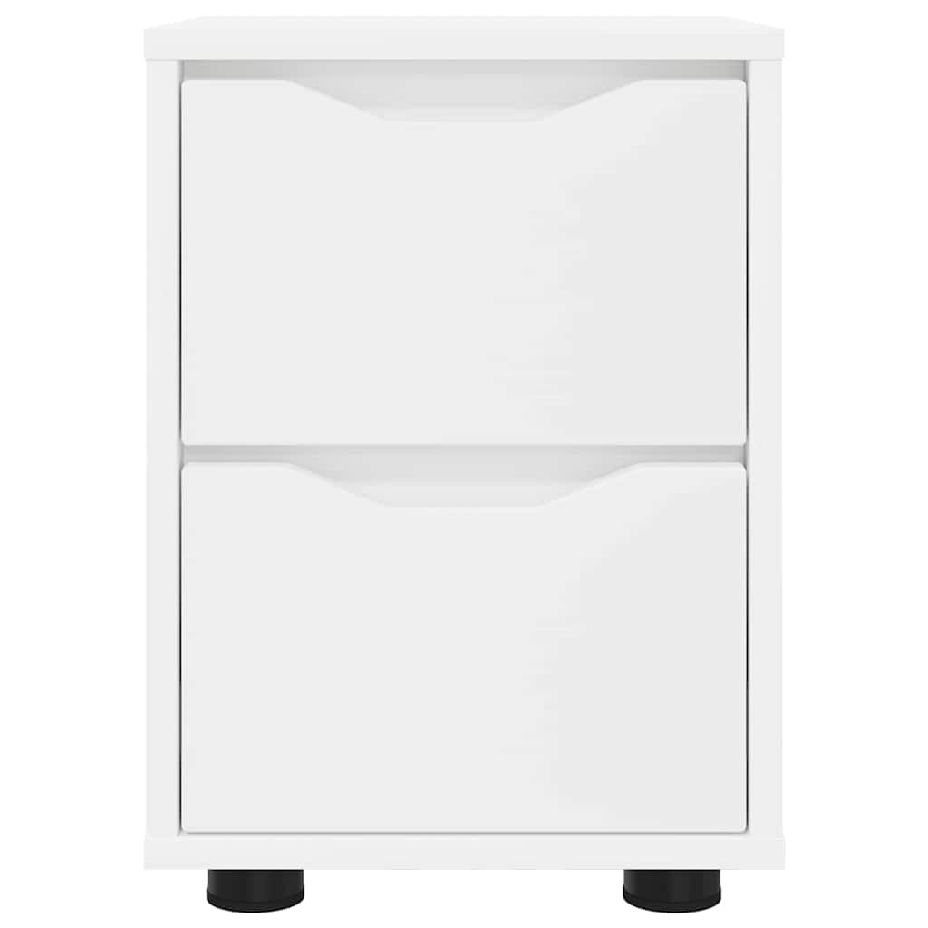 vidaXL Nachttische 2 pcs Weiß 30,5 x 30 x 43 cm Holzwerkstoff