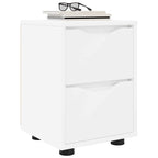 vidaXL Nachttische 2 pcs Weiß 30,5 x 30 x 43 cm Holzwerkstoff