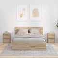 vidaXL Nachttische 2 pcs Sonoma-Eiche 30,5 x 30 x 43 cm Holzwerkstoff