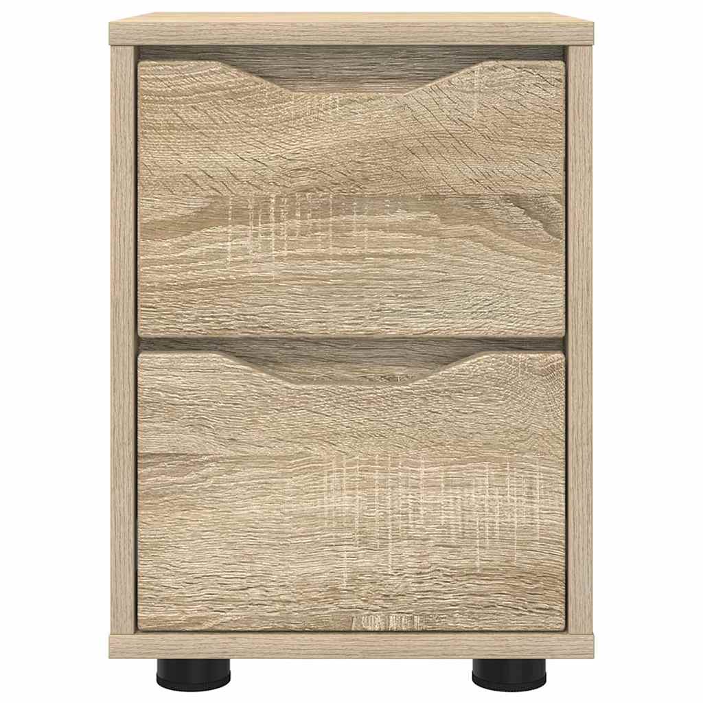 vidaXL Nachttische 2 pcs Sonoma-Eiche 30,5 x 30 x 43 cm Holzwerkstoff