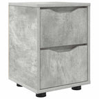 vidaXL Nachttisch Beton Grau 30,5 x 30 x 43 cm Holzwerkstoff