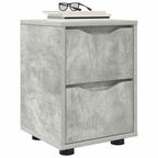 vidaXL Nachttisch Beton Grau 30,5 x 30 x 43 cm Holzwerkstoff