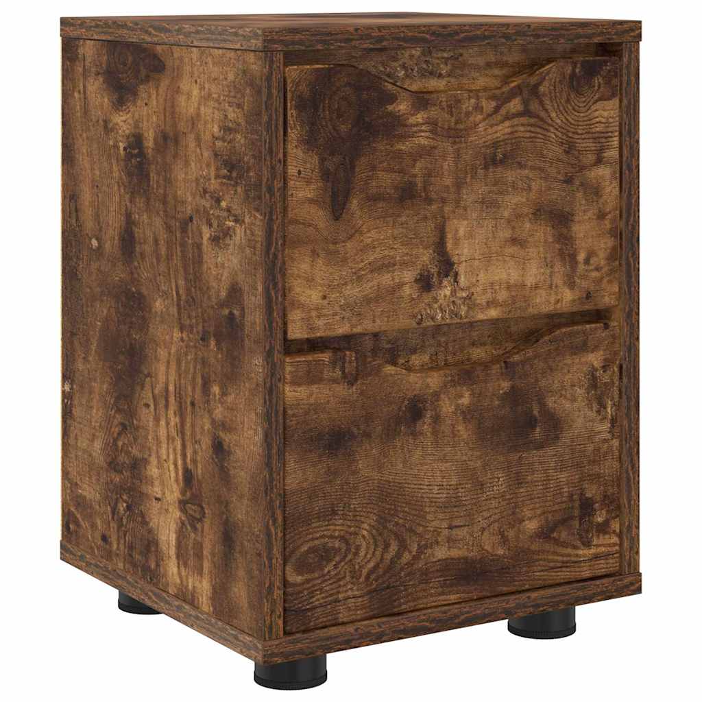 vidaXL Nachttisch Geräucherte Eiche 30,5 x 30 x 43 cm Holzwerkstoff