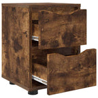 vidaXL Nachttisch Geräucherte Eiche 30,5 x 30 x 43 cm Holzwerkstoff