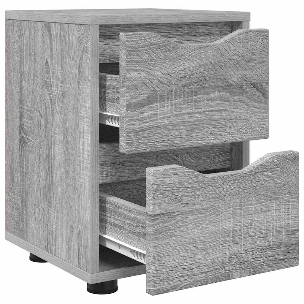 vidaXL Nachttische 2 pcs Graues Sonoma 30,5 x 30 x 43 cm Holzwerkstoff