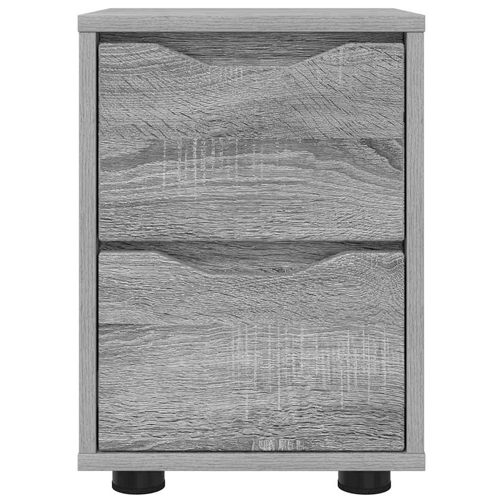 vidaXL Nachttische 2 pcs Graues Sonoma 30,5 x 30 x 43 cm Holzwerkstoff