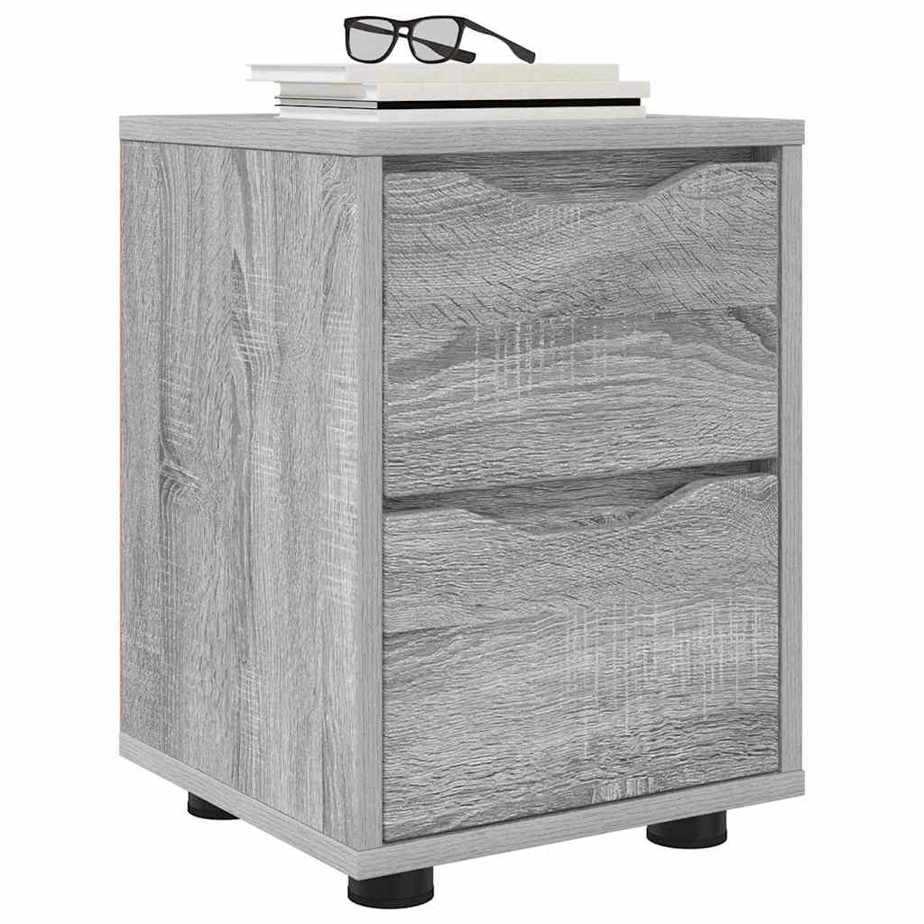 vidaXL Nachttische 2 pcs Graues Sonoma 30,5 x 30 x 43 cm Holzwerkstoff