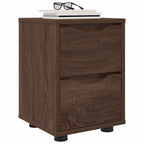 vidaXL Nachttische 2 pcs Braun Eichen-Optik 30,5 x 30 x 43 cm