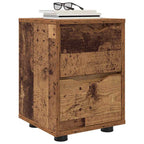 vidaXL Nachttische 2 pcs Altholz 30,5 x 30 x 43 cm Holzwerkstoff